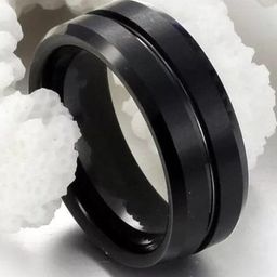 MEENAZ Unisex Set of 2 Silver-Plated Rings-43
