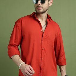 The Roadster Lifestyle Co 100% Cotton Collared Casual Shirt-image-11
