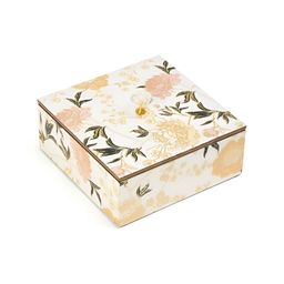 DULI White & Black Printed Multi-Utility Enamel Coated Square Wooden Organizer image 5