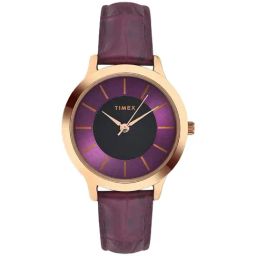 Timex Women Purple Round Dial Analog Watch - TWEL99SMU05-32