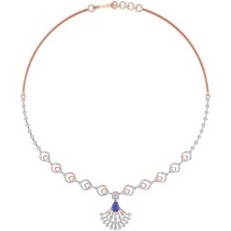 Joyalukkas 18k (750) Purity Rose Gold Lustrous Bloom Diamond Necklace-image-39