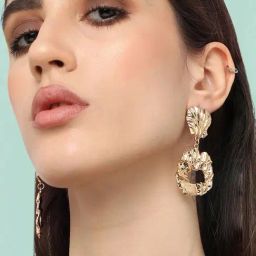 Sohi Gold Plated Designer Party Drop Earrings image 2