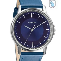 Sonata Men Blue Analogue Watch 77083SL07W-23