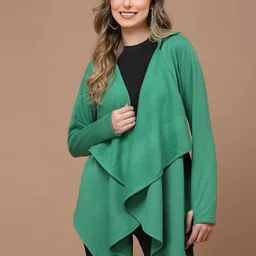 KASSUALLY Women Long Sleeves Longline Shrug-image-71
