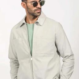Rare Rabbit Grey Relaxed Fit Solid Shaket-22