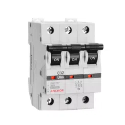 Anchor Uno 32A C Curve 3 Pole MCB 98030-27