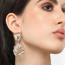 Sohi Gold Plated Designer Party Drop Earrings image 3