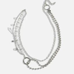 SOHI White Statement Party Fancied Body Chain image 4