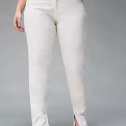Miss Chase A+ White Denim Skinny Fit Jeans-image-88