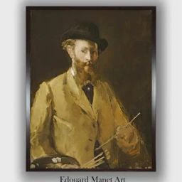 The Art House Yellow & Brown Self Portrait Wooden Framed Painting Wall Art - 9 x 12 Inch-image-1