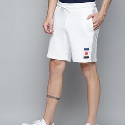 Puma Men White Geometrical Printed Sports Shorts-image-82