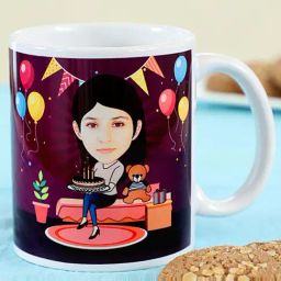 FNP Multicolor Ceramic Caricature Personalised Birthday Mug (325ml)-image-64