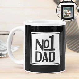 FNP White & Black Ceramic No1 Dad Photo Mug (325ml)-image-18