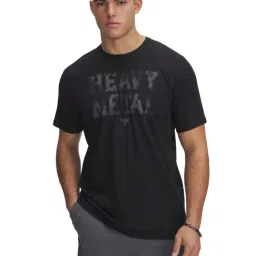 Under Armour Black Regular Fit Printed Sports T-Shirt-picture-21
