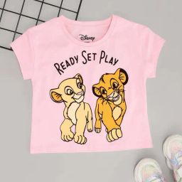 Pantaloons Junior Girls Almond Blossom Cotton Character Based T-Shirts-image-37