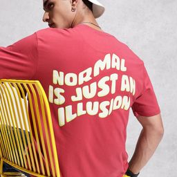 WROGN Comfort Fit Typography Printed Pure Cotton T-shirt-image-66