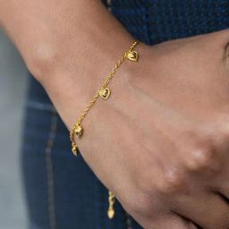 Shaya 925 Silver You and Your Untimely Yawns Bracelet in Gold-Plating-image-91