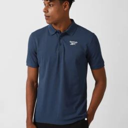 Reebok Blue Slim Fit Sports Polo-image-38