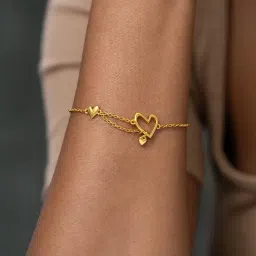 Shaya 925 Silver You and Your Unfiltered Reactions Bracelet in Gold-Plating-image-12
