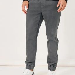 Styli Grey Cotton Slim Fit Jogger Jeans-image-42