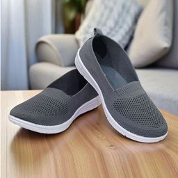 Layasa Women Round Toe Slip-On Sneakers-42
