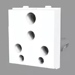 Cona Platinum 6 Pin Universal Socket 6/16 A White, 14071-3