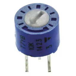 Vishay Through Hole Trimmer Potentiometer 500 mW Power 10 kΩ Resistance Pin Terminal, T7YB103MT20 (Pack of 5 Pcs)-picture-1