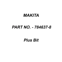 Makita Plus Bit Size 2-45 for BHP454, Part No 784637-8-37