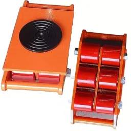 Nutronics 8000 Kg Maximum Load 360° 6 Wheels Cast Steel & PU Heavy Duty Mover Cargo Trolley, NS CT-8T-picture-29