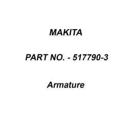Makita 100-115 V Armature for GA7020, GA9020/B, Part No 517790-3-5