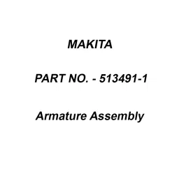 Makita 115 V Armature Assembly for M2401B, Part No 513491-1-picture-19