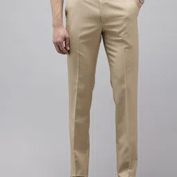 Van Heusen Men Checked Slim Fit Formal Trousers-image-42