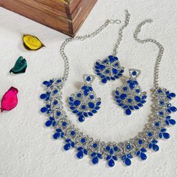 VATSALYA creation Women BlueJewellery Set-image-65