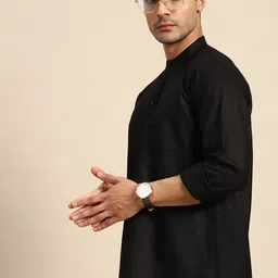 Anouk Pure Cotton Solid Kurta-image-21