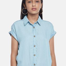 Coolsters by Pantaloons Blue Extended Sleeves Shirt Style Top-picture-21