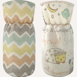 Abracadabra Bottle Cover Sleepy Friends Pack of 2 MultiColour - Fits upto 150 ml-20