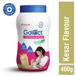 Galact Granules Lactation Supplement with Shatavari Kesar Flavour - 400 g-image-81