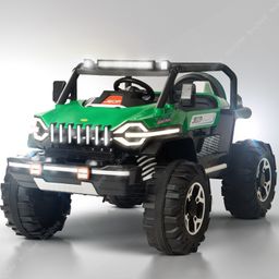 BAYBEE Furi Mini Rechargeable Battery Operated Jeep for Kids Ride on Toy Kids Car with Bluetooth Music & Light - Dark Green-17