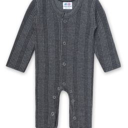 Superminis Full Sleeves Striped Thermal Romper - Grey-image-20