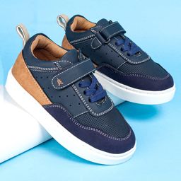 Pine Kids Casual Shoes with Velcro Closure - Navy Blue-image-26