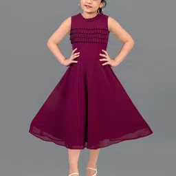 BAESD Georgette Fit & Flare Midi Dress-52