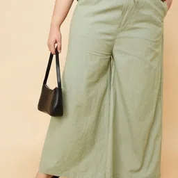 max Women Plus Size Regular Fit Trousers-82