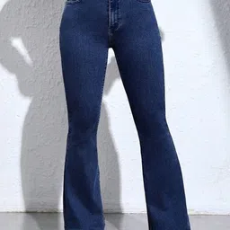 GRX Women Bootcut High-Rise Highly Distressed Stretchable Jeans-image-91