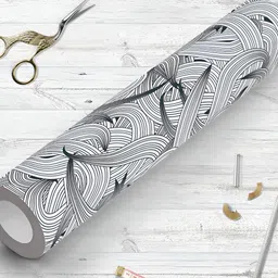 ArtzFolio Grey & White Peel & Stick Self-Adhesive Wall Sticker-image-93