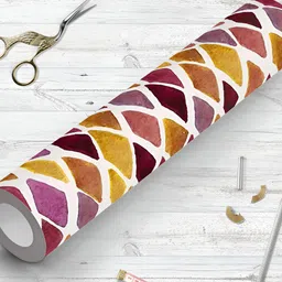 ArtzFolio White & Brown Geometric Printed Peel & Stick Self-Adhesive Wallpaper-image-90