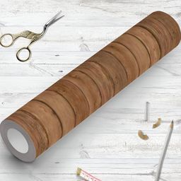 ArtzFolio Brown Striped Peel & Stick Non-PVC Vinyl Self-Adhesive Wall Sticker-image-33