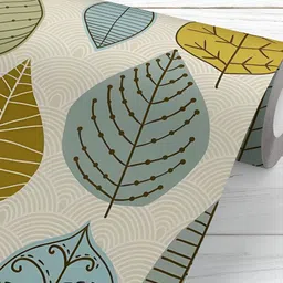 ArtzFolio Grey & Mustard Yellow Printed Peel & Stick Wall Decals-35