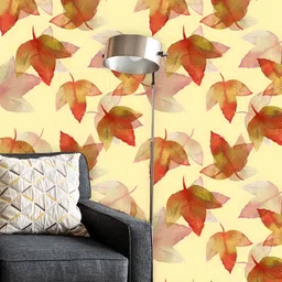 ArtzFolio Yellow & Red Printed Self-Adhesive Water-Resistant Wallpaper-12
