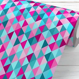 ArtzFolio Pink & Teal Blue Peel & Stick Self-Adhesive Peel & Stick Wallpaper-image-66