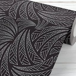 ArtzFolio Black & White Abstract Printed Self-Adhesive Peel & Wall Sticker-30